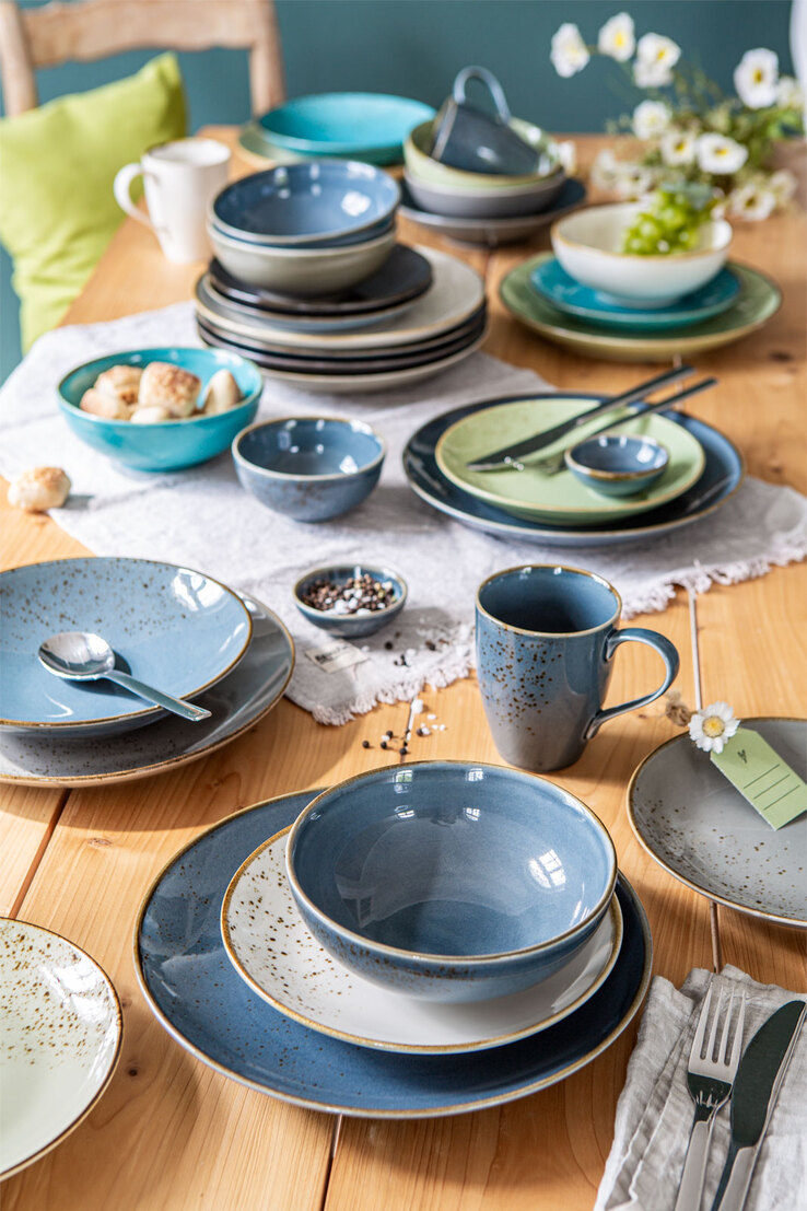 CreaTable Dessertteller NATURE COLLECTION dunkelblau