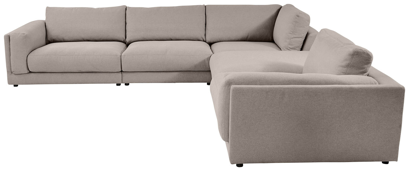 Ole Gunderson Ecksofa-Kombi LASSE VII 345 x 345 cm taupe