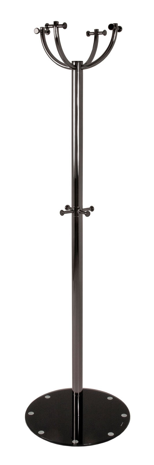 Garderobenständer 185 cm Metall schwarz