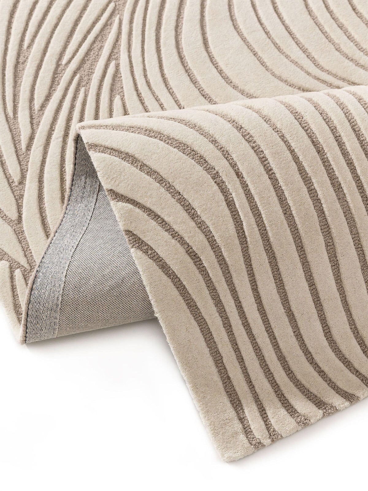 benuta pure Wollteppich TESS 160 x 230 cm cream/taupe