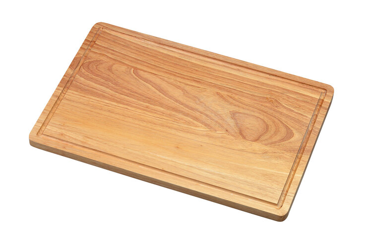 JUSTINUS Schneidbrett WOODLINE 27 x 41 cm Gummibaum braun