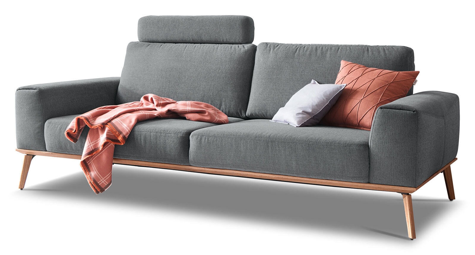SCHÖNER WOHNEN-Kollektion Sofa 2-Sitzer STAGE Stoff Trend silvergrau
