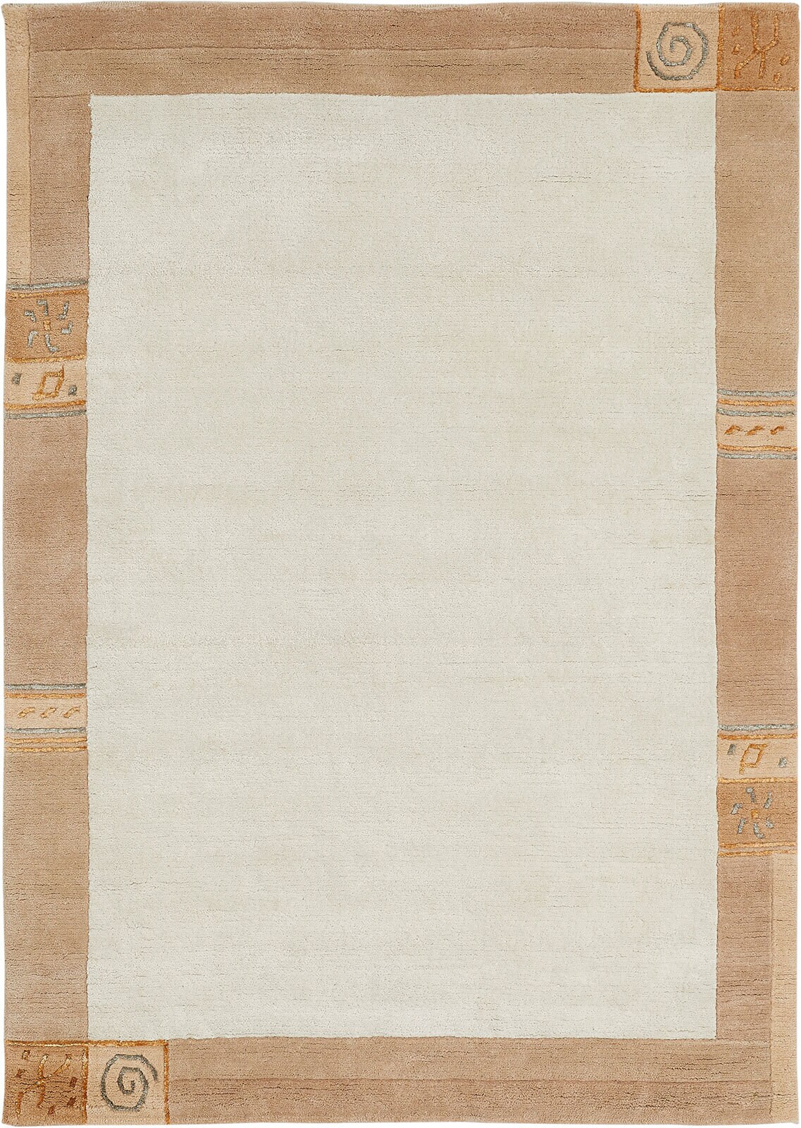 Teppich MANALI 140 x 200 cm beige
