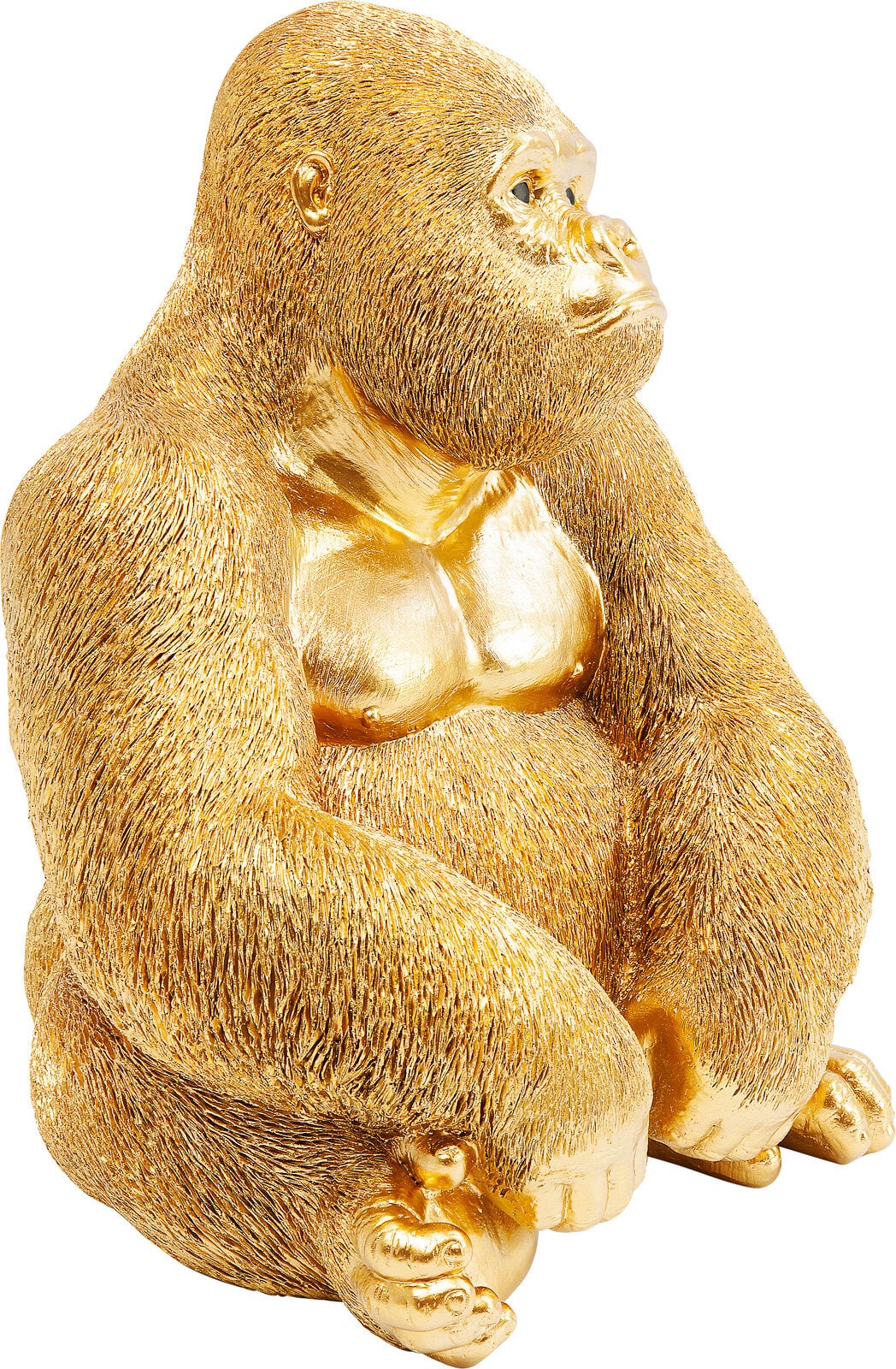 KARE DESIGN Dekofigur MONKEY GORILLA goldfarbig