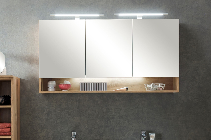 Bad-Spiegelschrank ANTWERPEN braun 120cm