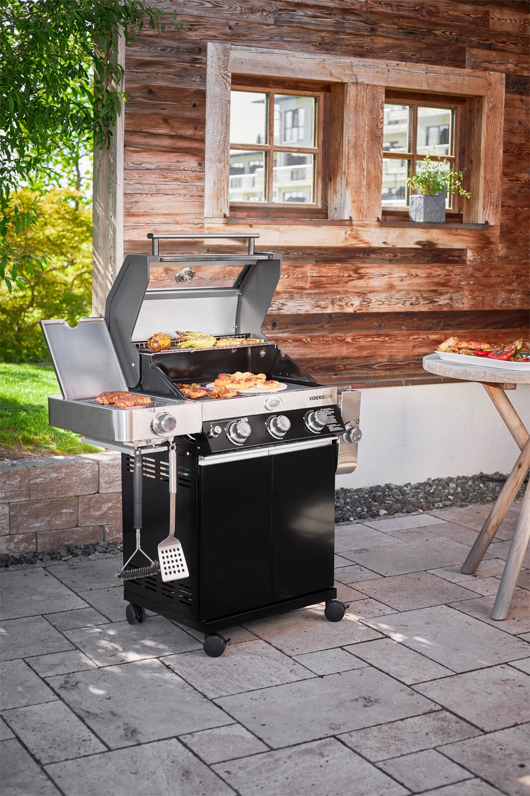 RÖSLE Gasgrill VIDERO G3-S Vario+ schwarz