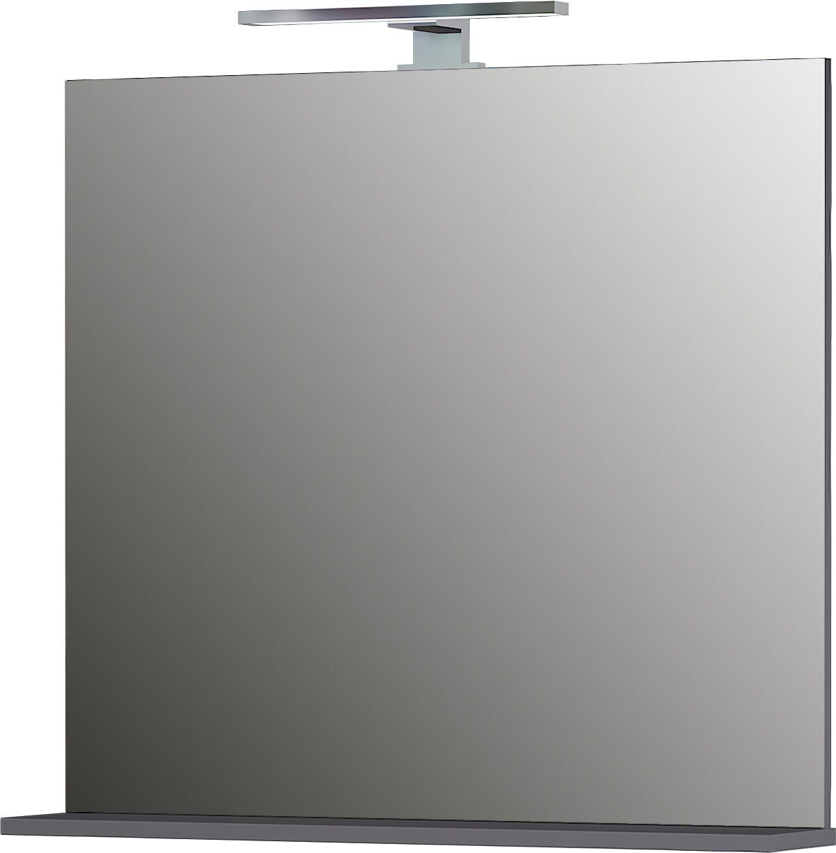 CASAVANTI Badspiegel WISH 76 x 75 cm Ablage grau
