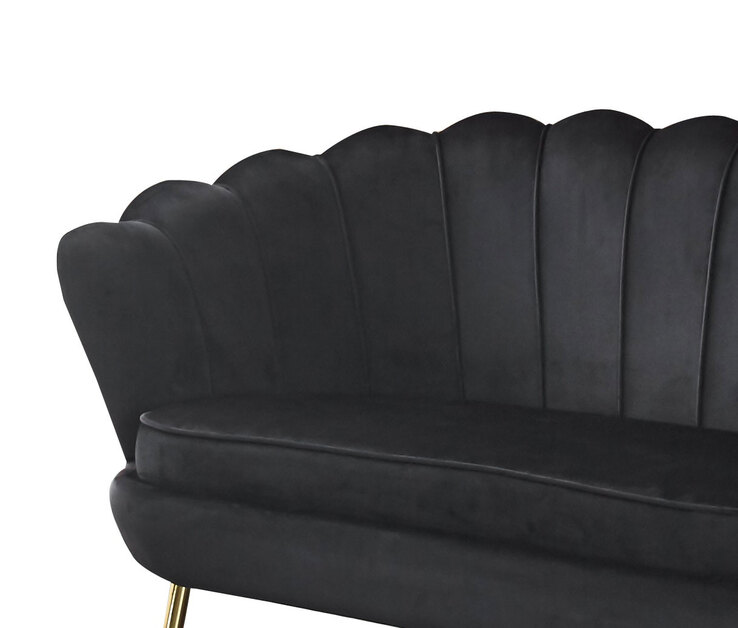 Sofa 2-Sitzer schwarz