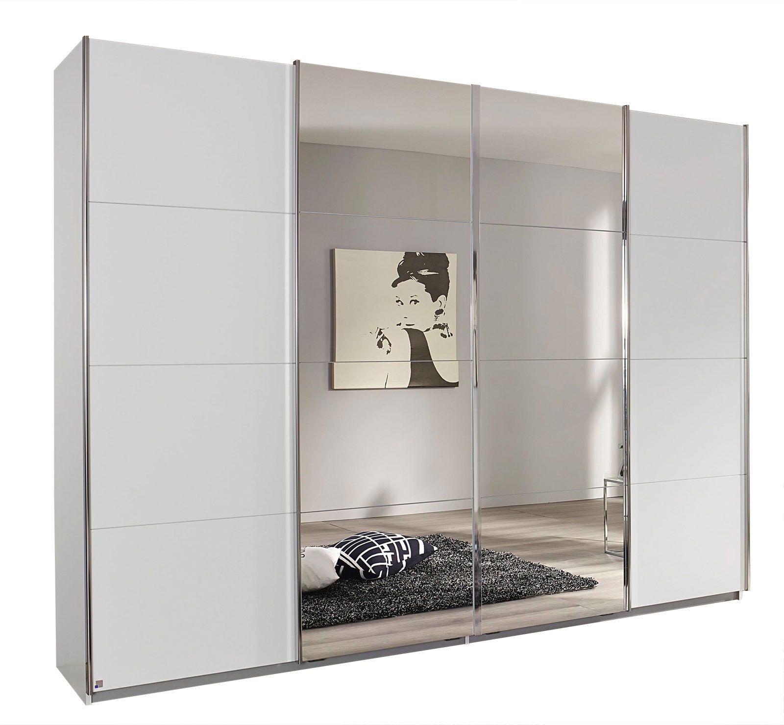 Kleiderschrank - Neuw. - outlet Weiß - 271x210x54 - VERFÜGBAR BIS 22.12.