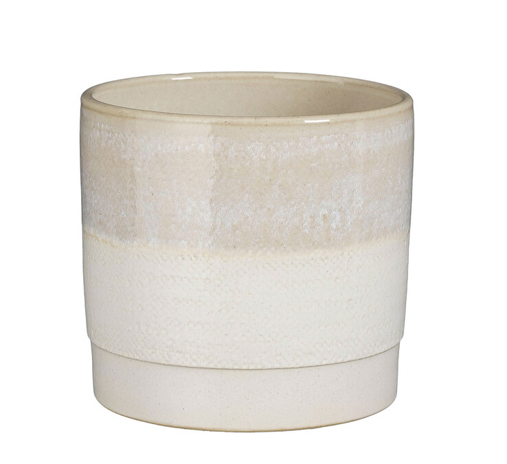 MICA DECORATIONS Übertopf OLOF 17 cm beige 