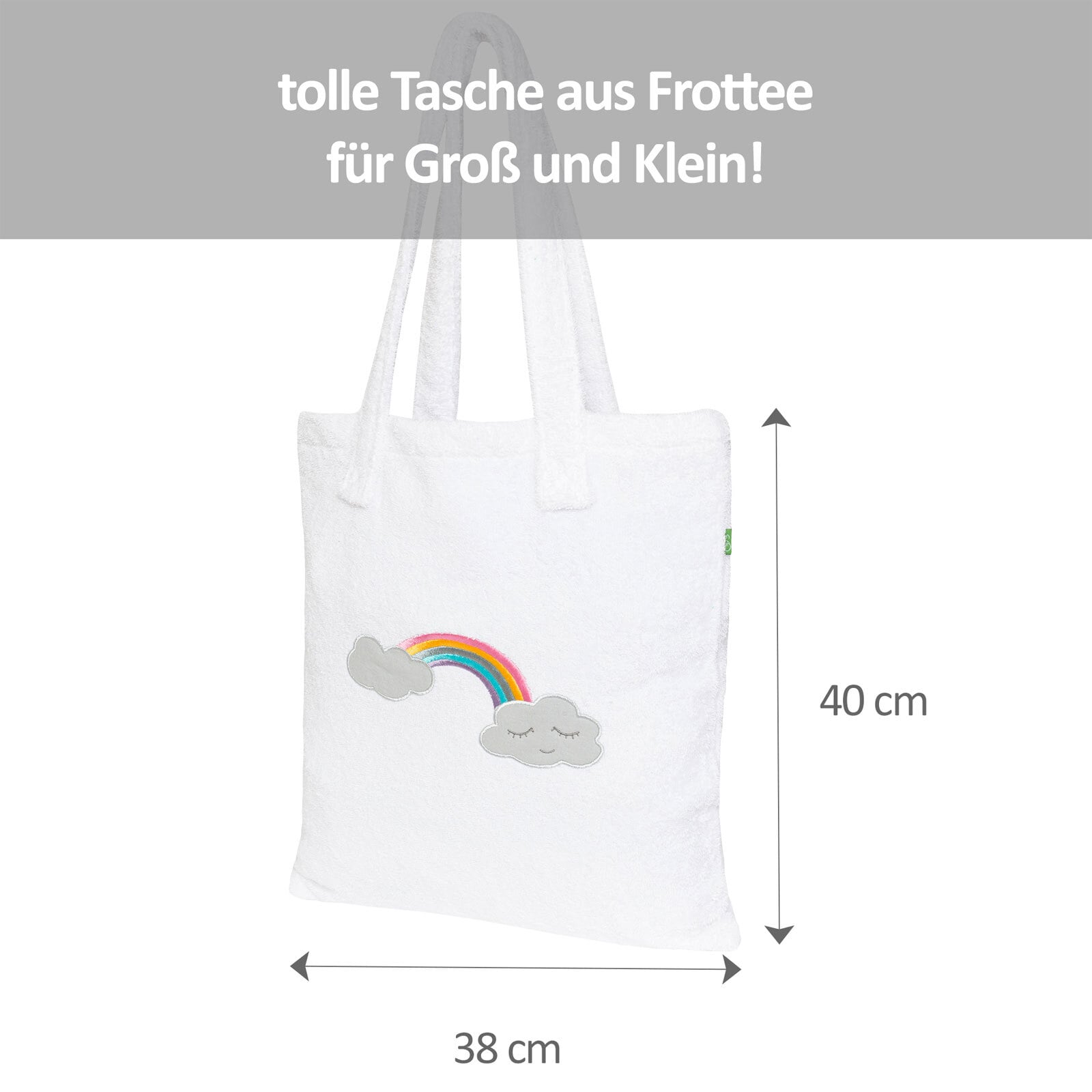 Smithy Tasche WOLKE 38 x 40 cm weiß