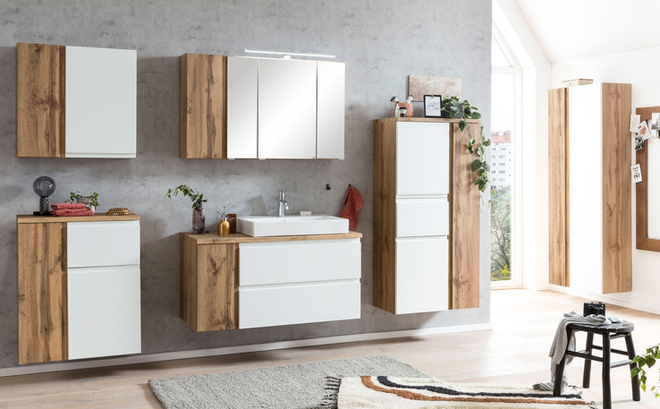 Bad-Waschtischkombination GENT grau 105cm