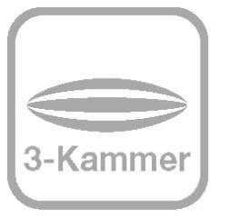 KÜNSEMÜLLER 3-Kammer-Kopfkissen FIRST CLASS 80 x 80 cm 1180 g weiß