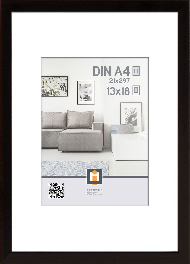 INTERTRADING Bilderrahmen MADRID 21 x 30 cm schwarz