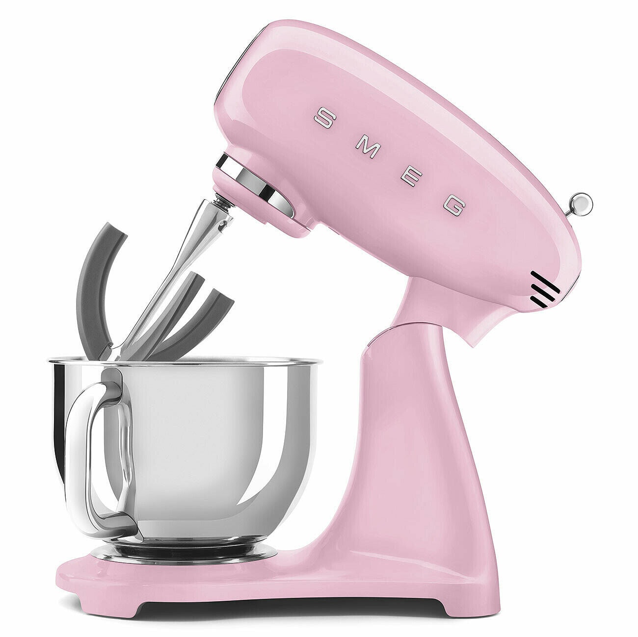 SMEG Küchenmaschine Full-Color Pink/ silberfarbig