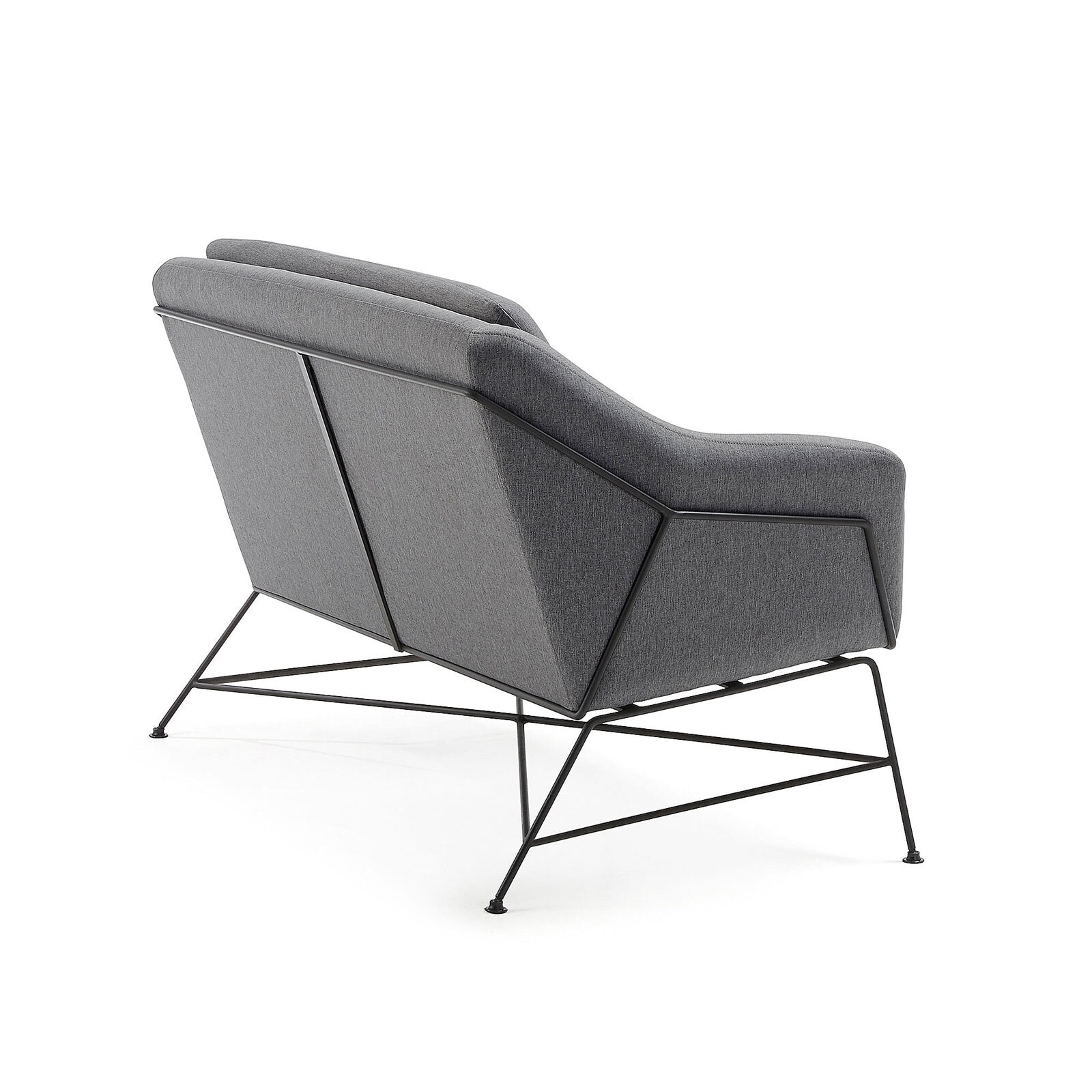 Kave Home Sofa 2-Sitzer BRIDA dunkelgrau