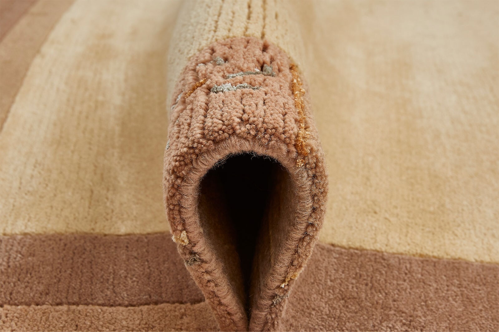 Teppich MANALI 150 cm rund beige