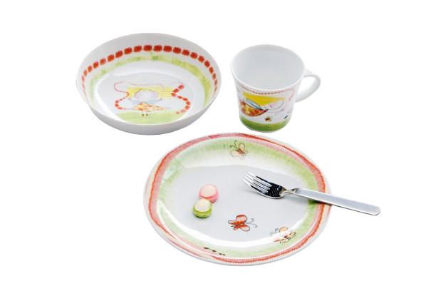 KAHLA Kindergeschirrset KIDS BLUMENFEE 3-teilig mehrfarbig