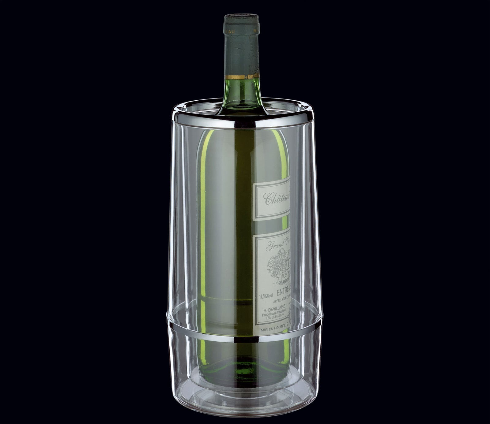 cilio Weinkühler BASIC 23 cm Acryl Transparent