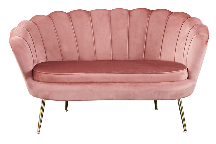 Sofa 2-Sitzer rose