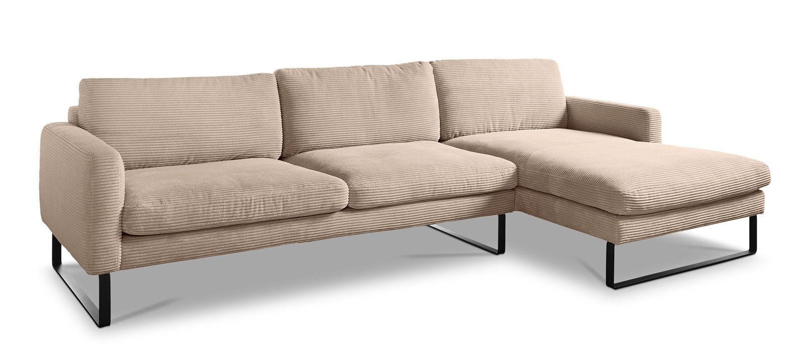 Ole Gunderson Ecksofa ROMA 298 x 154 cm Cord taupe