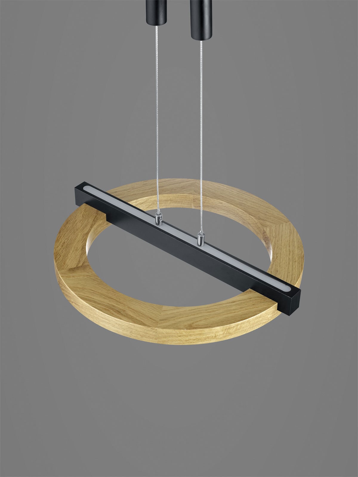 MONDO LED Balkenpendel NELLA 2-flg Holz /schwarz