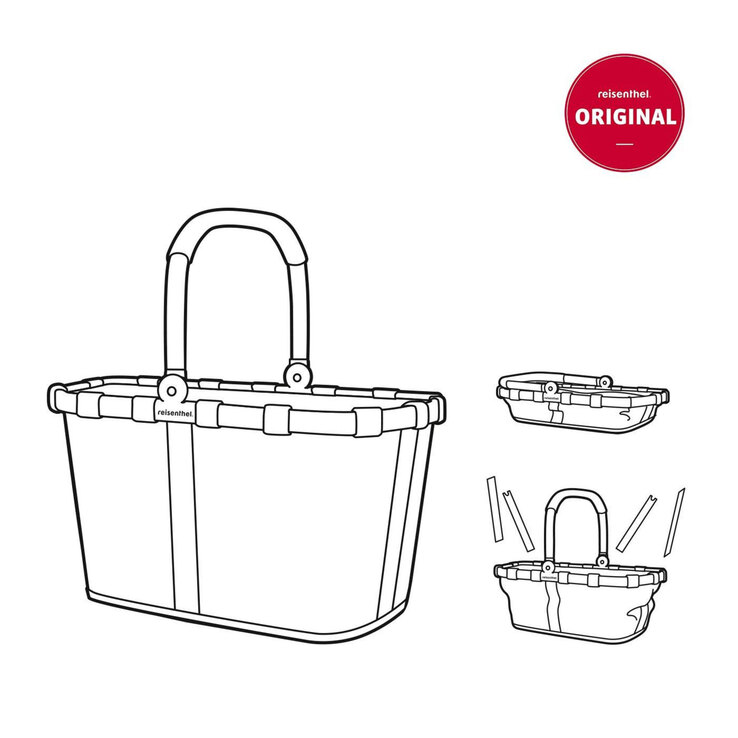 reisenthel Einkaufskorb CARRYBAG 22 l Frame silver /Black