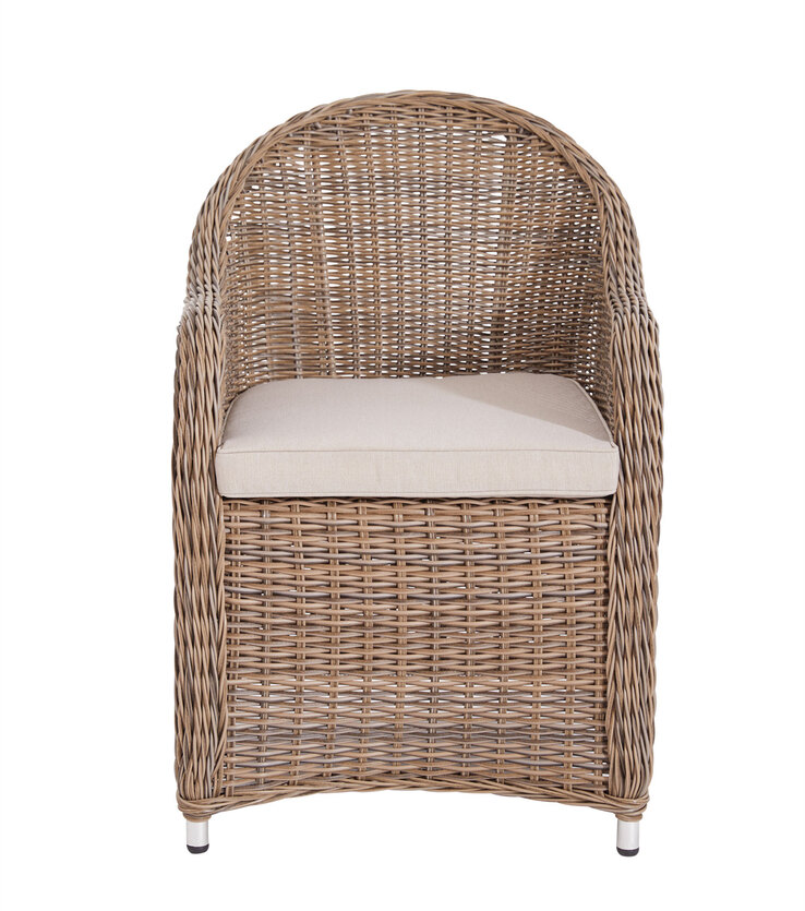 Garden FLAIR Loungesessel Outdoor TINA 2er Set naturfarbig