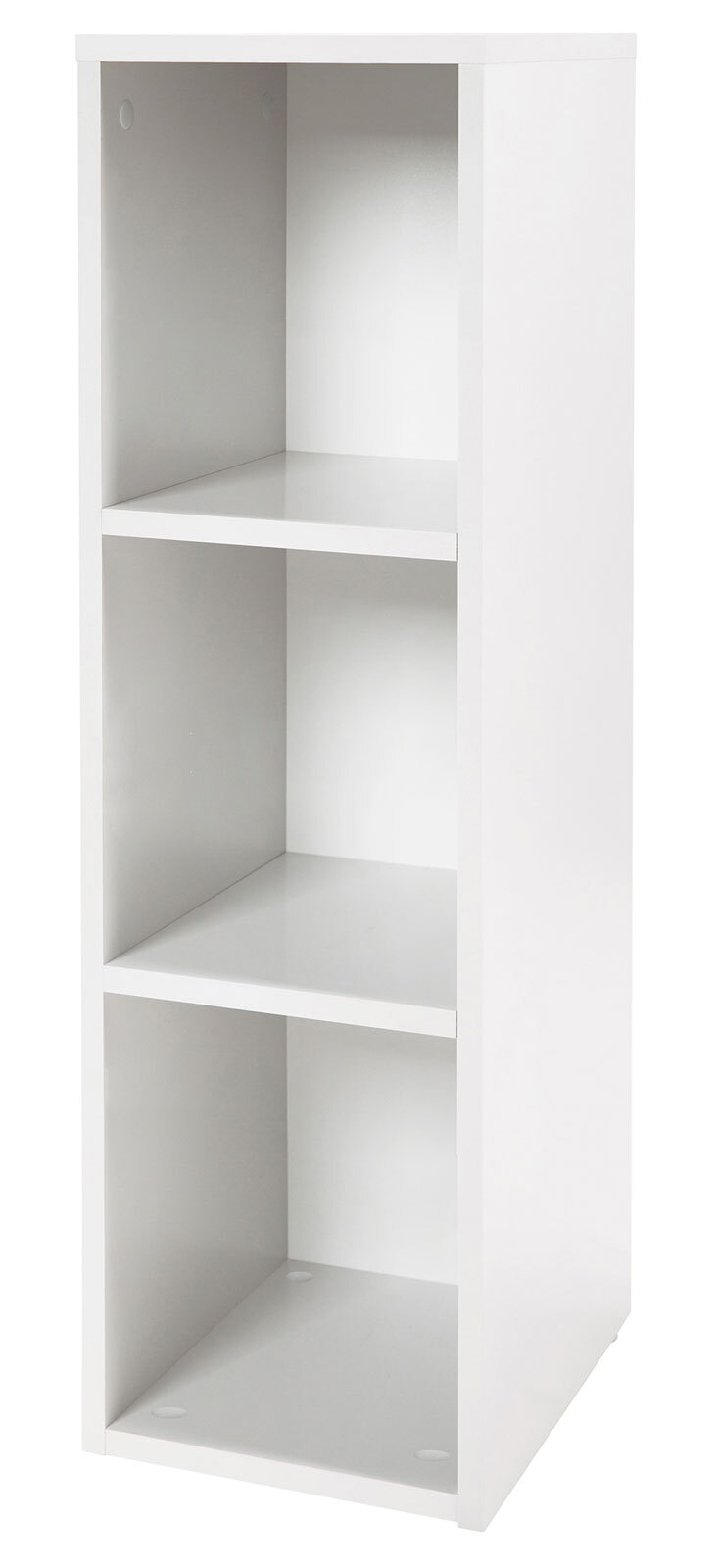 Seitenregal für Wickelkommode 27 x 88 x 32 cm NB weiß/braun