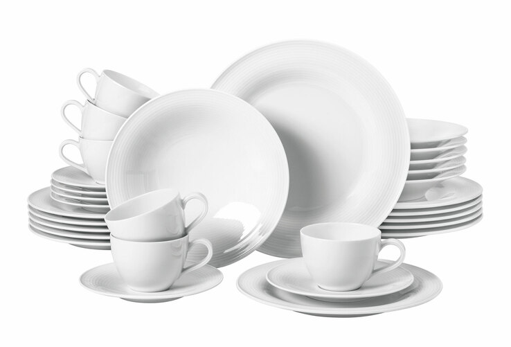 Seltmann Weiden Kaffeeservice BEAT 18-teilig weiß