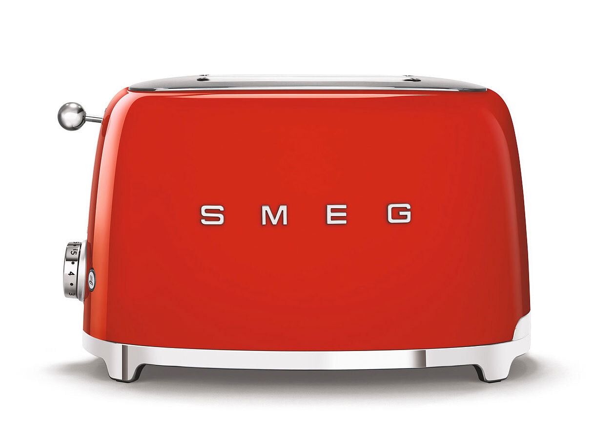 SMEG Toaster 2-Schlitz KOMPAKT rot