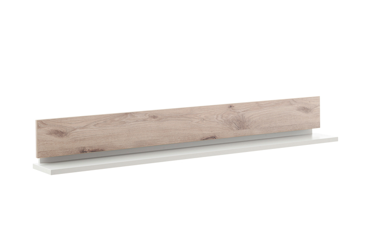 CASAVANTI Wandboard AMANTEA 150x21 cm Weiß / Viking Oak