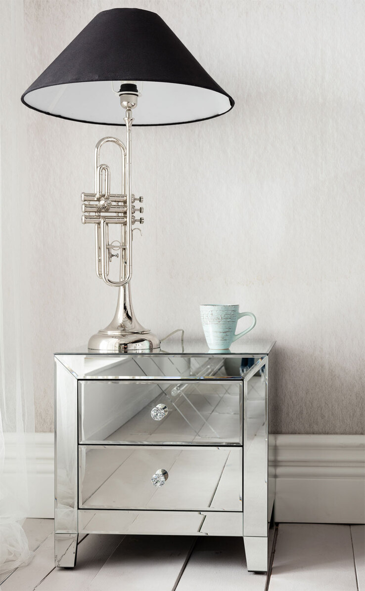 KARE DESIGN Nachtkonsole LUXURY 49 x 50 cm verspiegelt