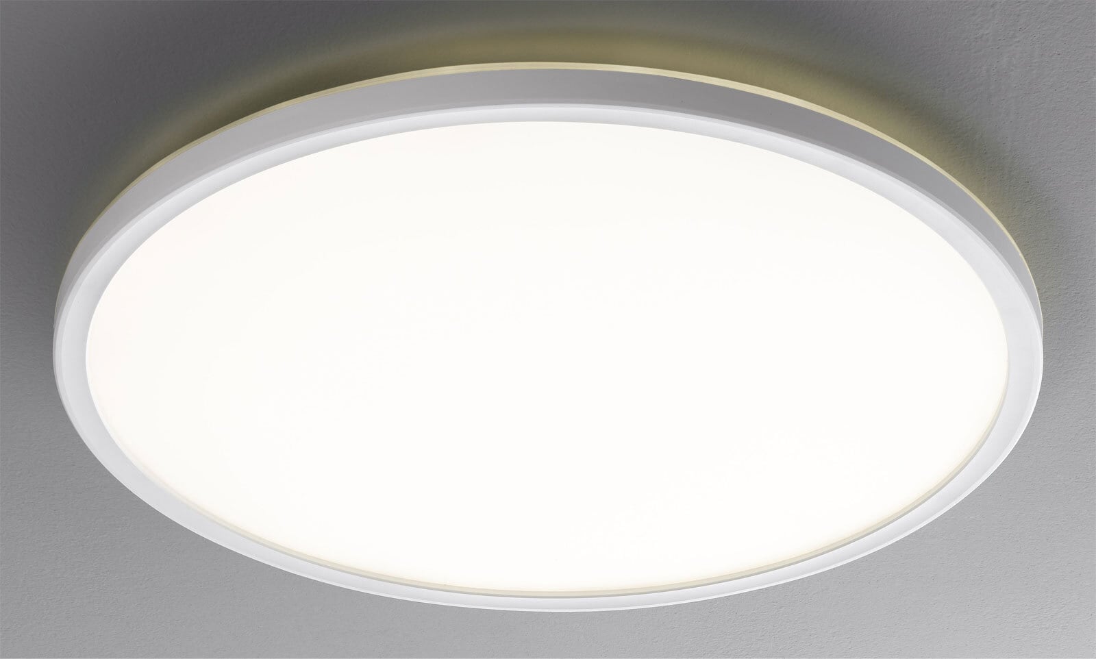 casaNOVA LED Deckenlampe PLAIN 42 cm weiß
