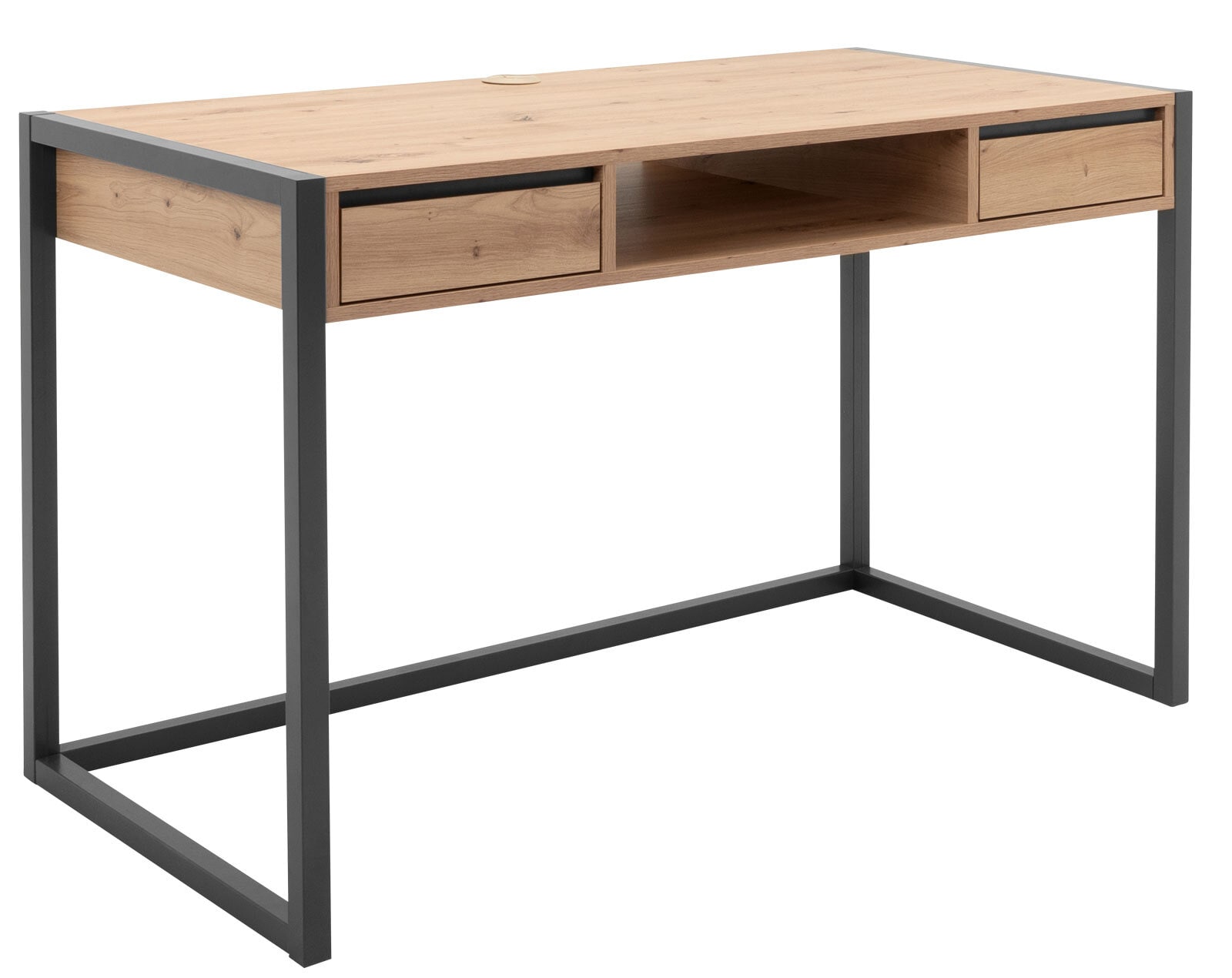 Schreibtisch DENVER 120 x 60 cm anthrazit/ Artisan Oak