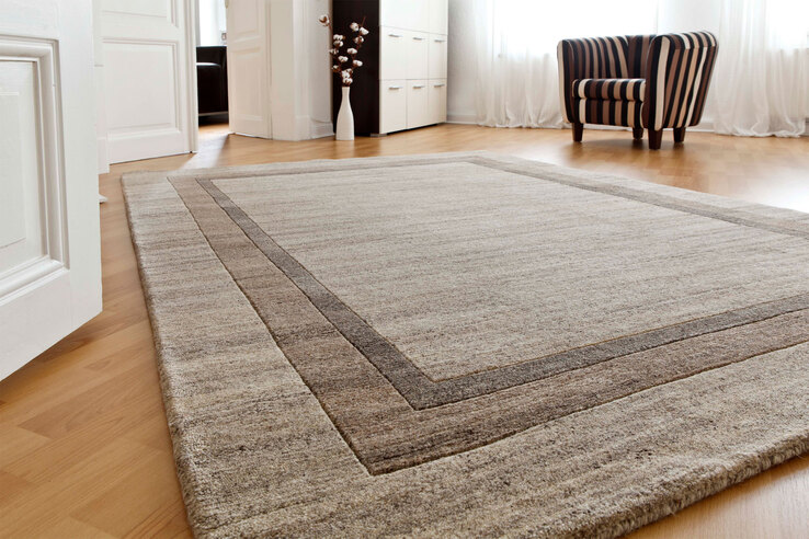 LUXOR living Schurwollteppich KUMARI 250 x 300 cm beige