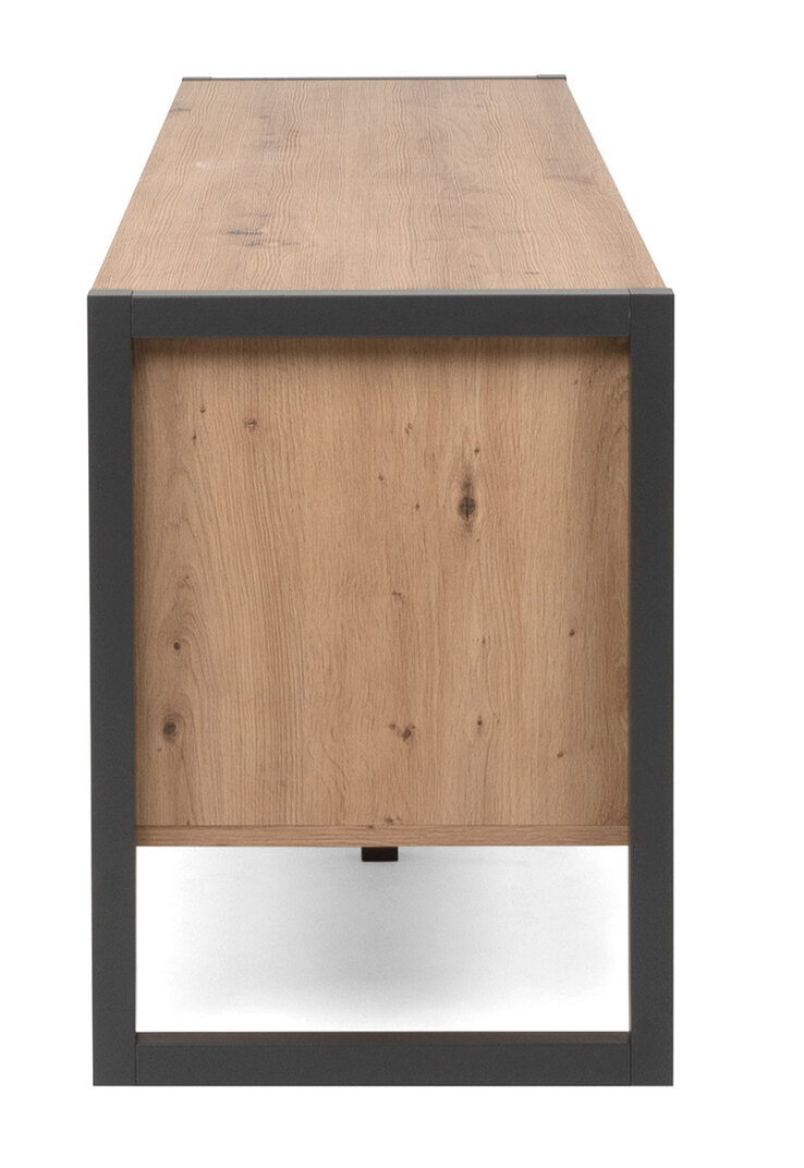 Lowboard DENVER 160 x 55 cm braun/ grau
