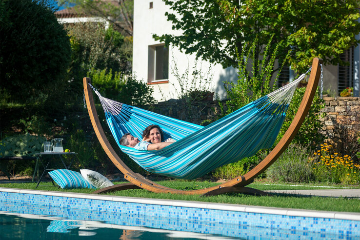 LA SIESTA Hängematte Doppel MODESTA Azure