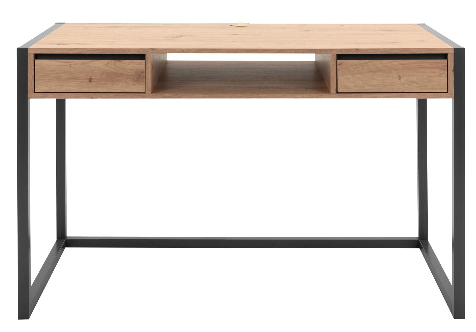 Schreibtisch DENVER 120 x 60 cm anthrazit/ Artisan Oak