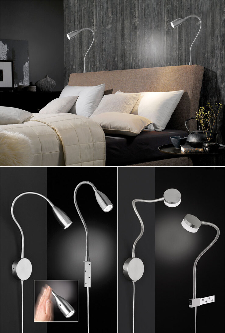 FISCHER & HONSEL LED Wandlampe STEN 56 cm mit Gestensteuerung
