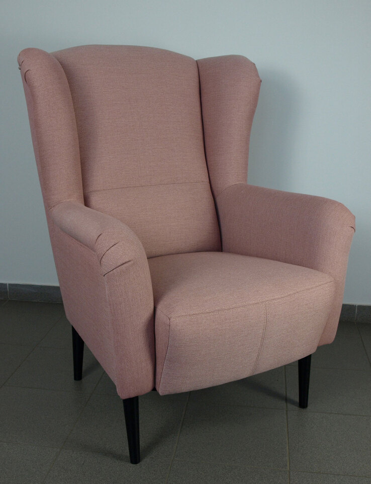 Ohrensessel CARLITO rosa