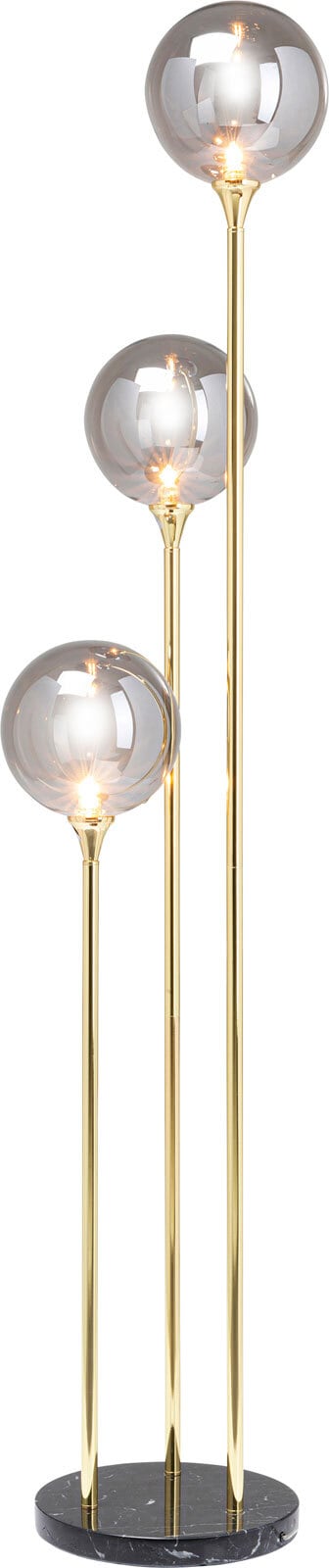 KARE DESIGN Retrofit Stehlampe AL CAPONE TRE 176 cm goldfarbig