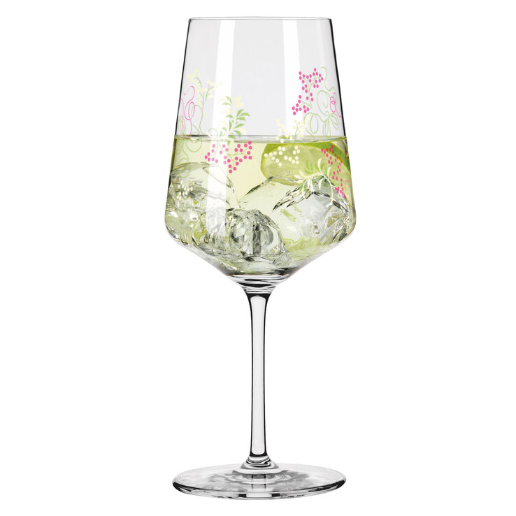 RITZENHOFF Aperitifglas SOMMERTAU HUGO 4er Set Blumen Kristallglas