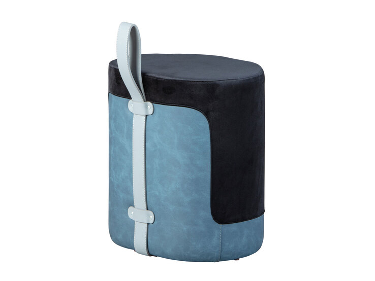 Hocker MILIAN schwarz 38 x 43 x 32,5 cm