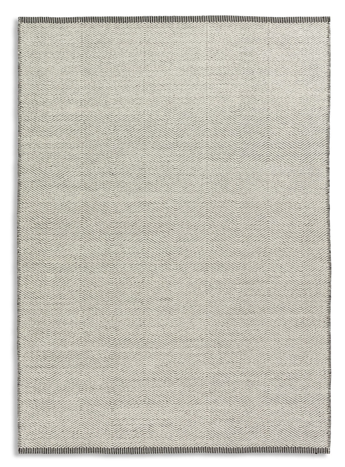 Teppich MERLOT 170 x 240 cm weiß/anthrazit 