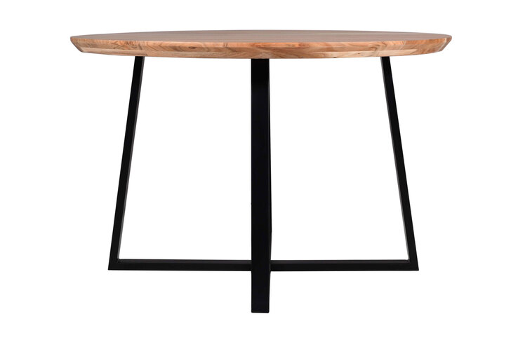 Runder Esstisch BENNI 120 x 77 cm Akazie
