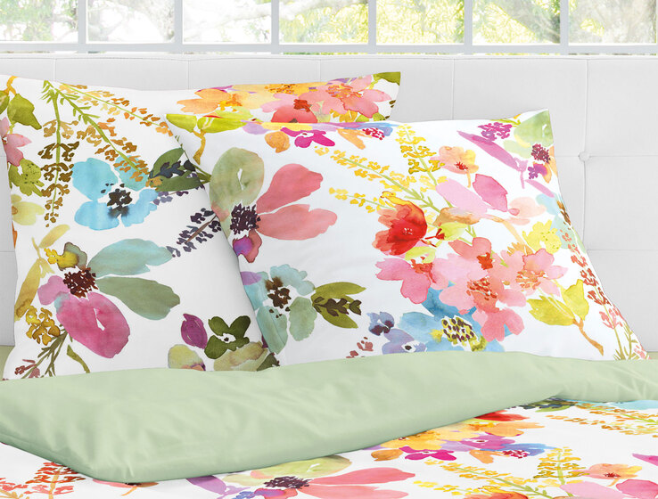 irisette Mako-Satin-Bettwäsche JUWEL-K 155 x 220 cm mehrfarbig