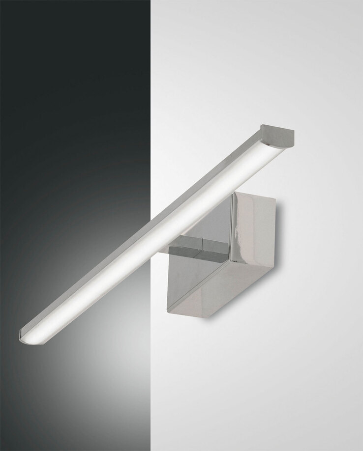 FABAS LUCE LED Spiegelleuchte NALA 50 cm chromfarbig