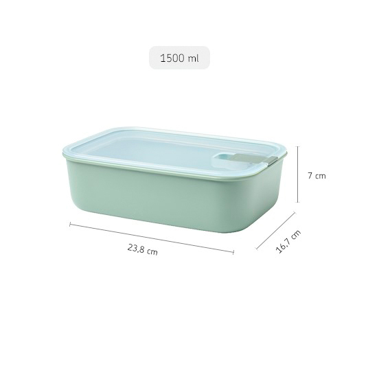 MEPAL Frischhaltedosen-Set EASYCLIP 3-teilig Nordic White Kunststoff