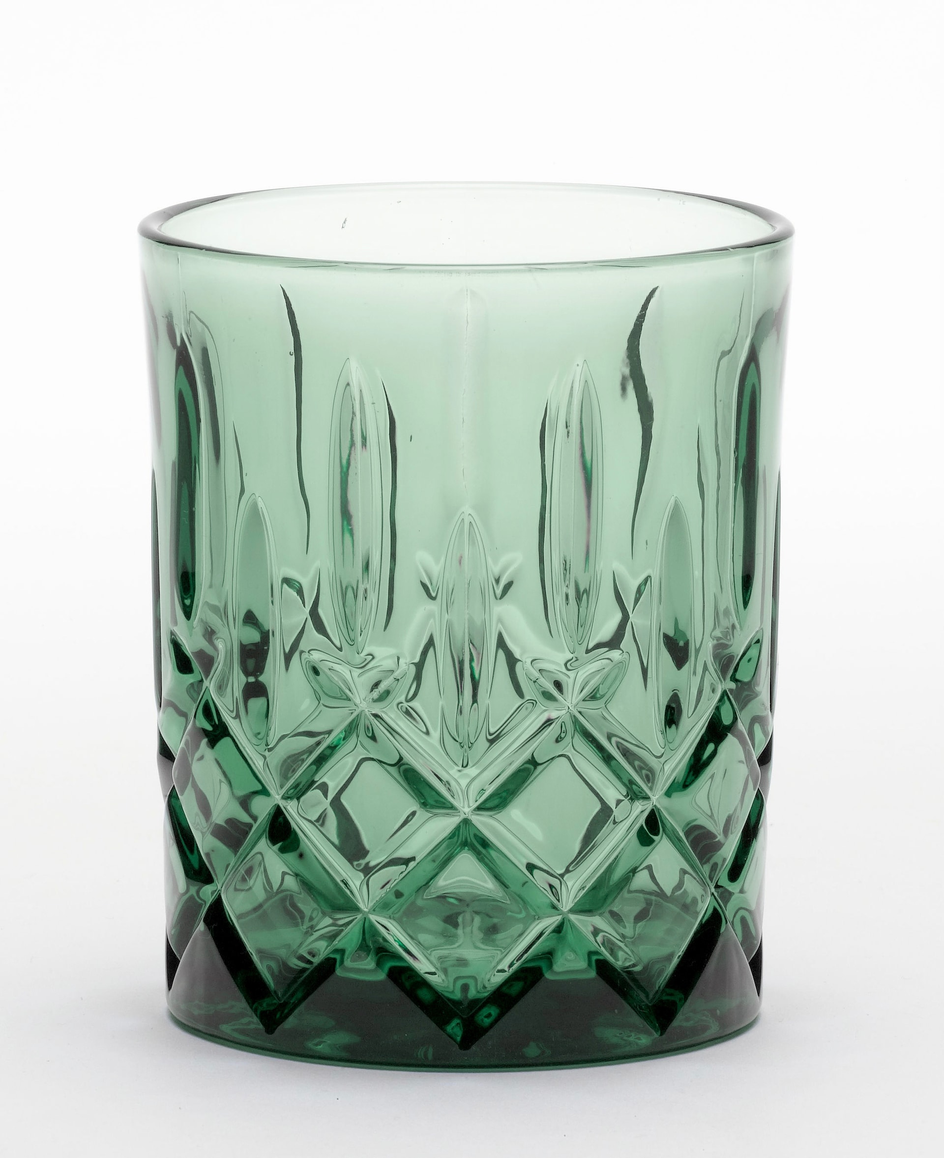 casaNOVA Trinkglas KRISTALL 300 ml dunkelgrün 9,8 cm